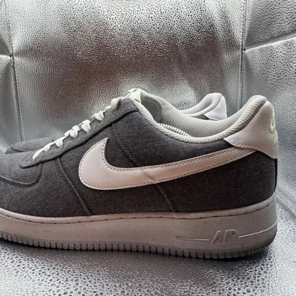 Size 13 Nike Air‎ Force 1 '07 Recycled Pack Iron Grey Sneakers CN0866-002 - Picture 6 of 12
